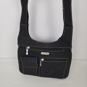 Baggallini Womens Crossbody Bag Water Resistant Shoulder PURSE Black Lightweight